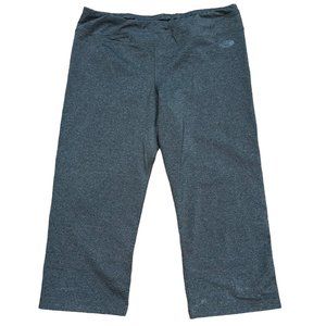 Women's The North Face Cropped Athletic Leggings High Waisted Dark‎ Grey Size XL